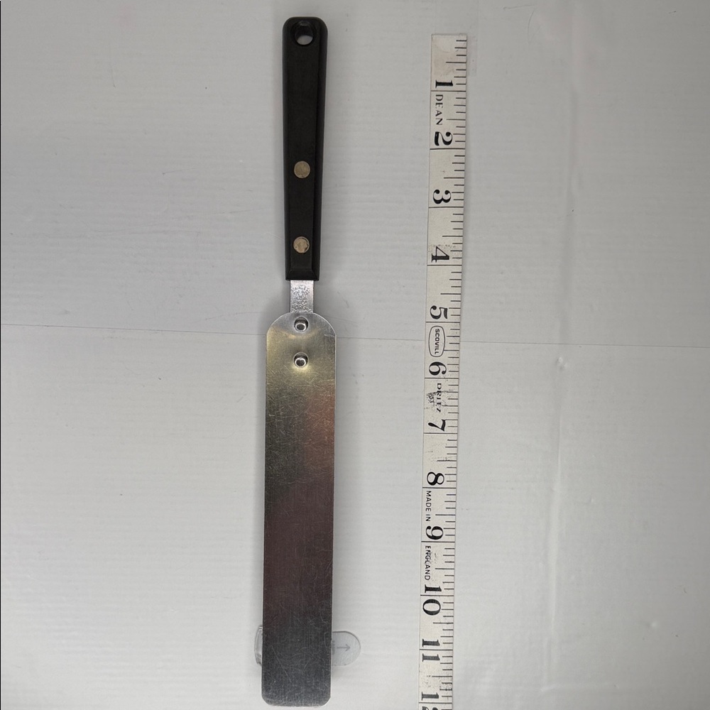 EKCO Forge Stainless Steel Spatula Frosting Spreader with Black Handle